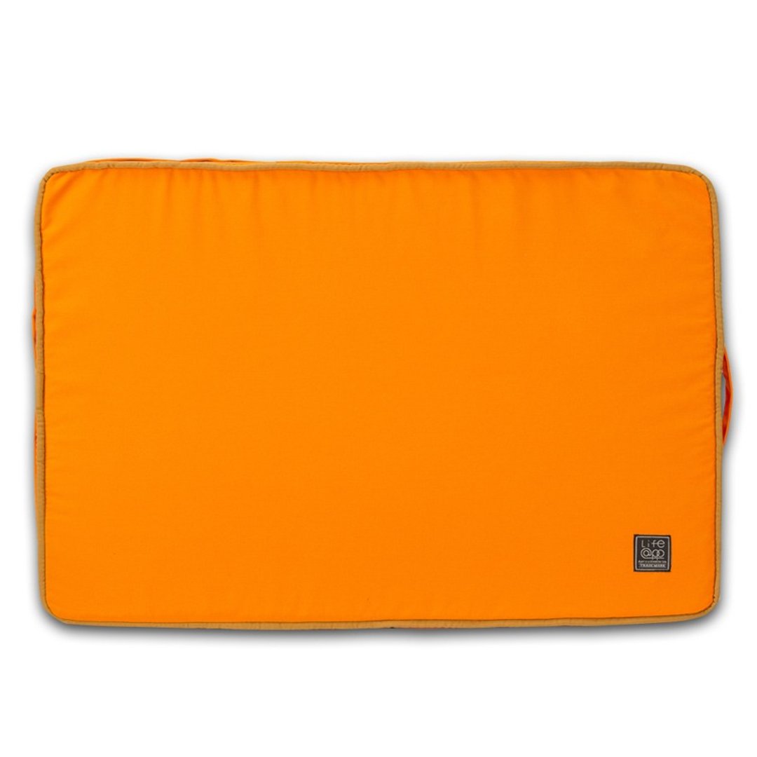 Lifeapp 睡垫替换布套M_W80xD55xH5cm (橘蓝) 不含睡垫 - 床垫/笼子 - 其他材质 橘色