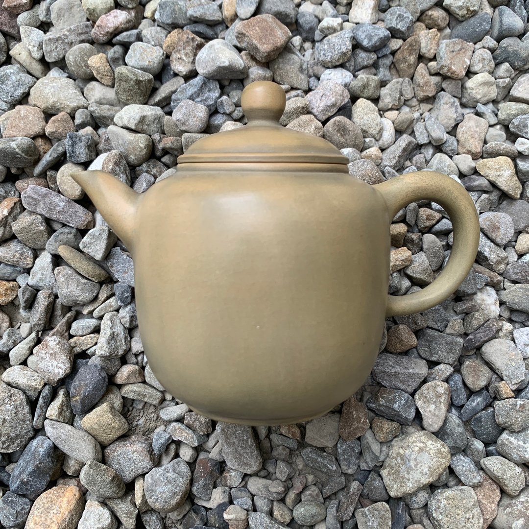 台湾【段泥窑变】手拉坏段泥素面薄胎窑变壶1 - 茶具/茶杯 - 陶 卡其色