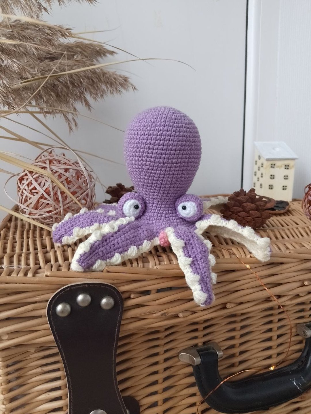 Amigurumi octopus crochet pattern. Aquatic octopus crochet toy tutorial. - 线上课程/教学影片 - 其他材质 