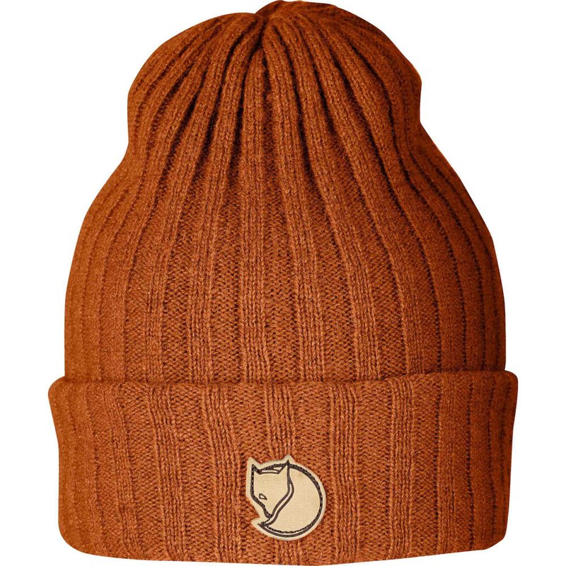 【Fjallraven 北极狐】Byron Hat 羊毛帽_215 秋叶橘 - 帽子 - 其他材质 橘色