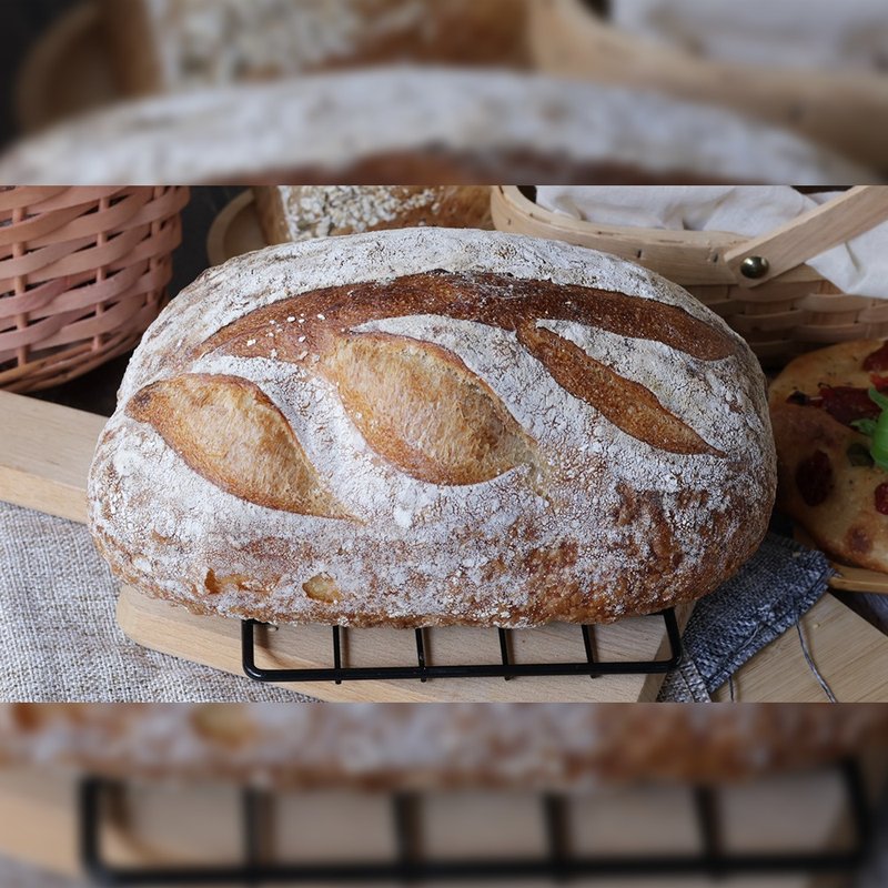 德国 酸种面包 天然发酵 肠胃友善 无油无糖 无添加 - 面包/吐司 - 新鲜食材 咖啡色