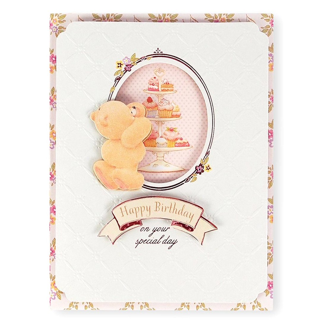 甜点下午茶时间【Hallmark-ForeverFriends-立体卡片 生日祝福】 - 卡片/明信片 - 纸 白色