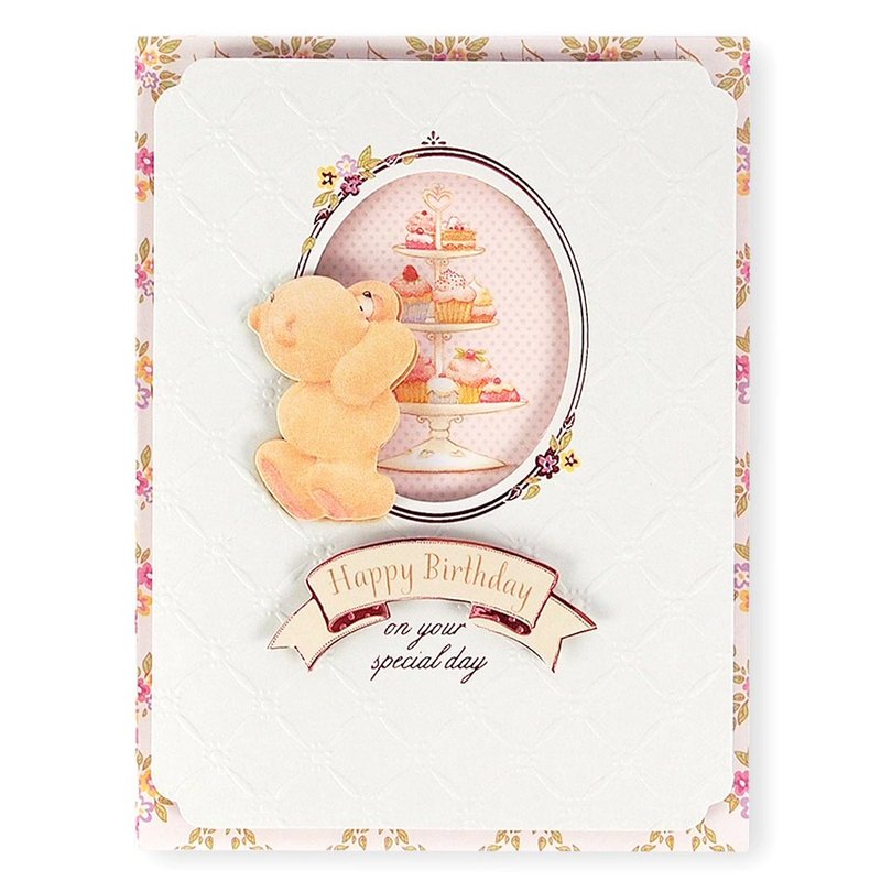甜点下午茶时间【Hallmark-ForeverFriends-立体卡片 生日祝福】 - 卡片/明信片 - 纸 白色