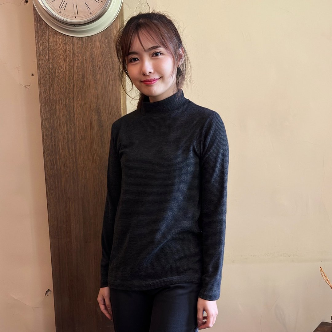 Hana Mokuba 简约圆领条纹长袖T恤 - 女装 T 恤 - 其他材质 