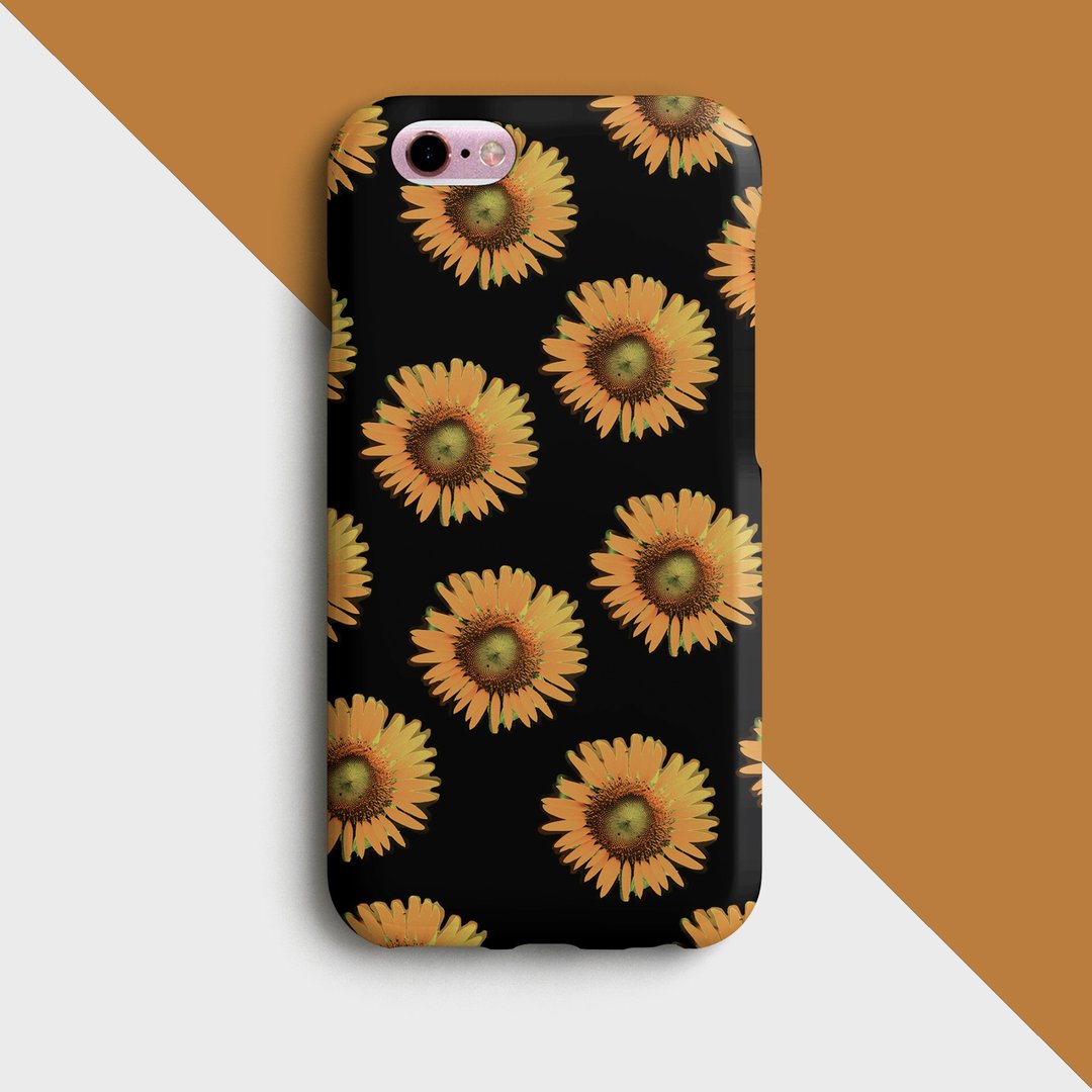 Sun flower phone case - 手机壳/手机套 - 塑料 橘色