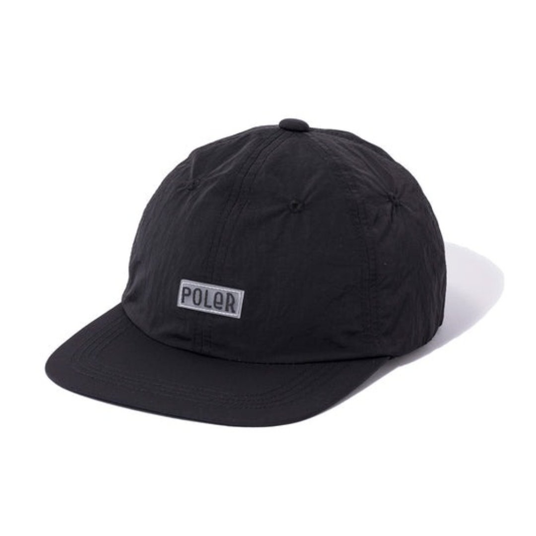 日本限定 POLER FURRY FONT NYLON 6P CAP 六片尼龙帽 / 黑色 - 帽子 - 尼龙 黑色