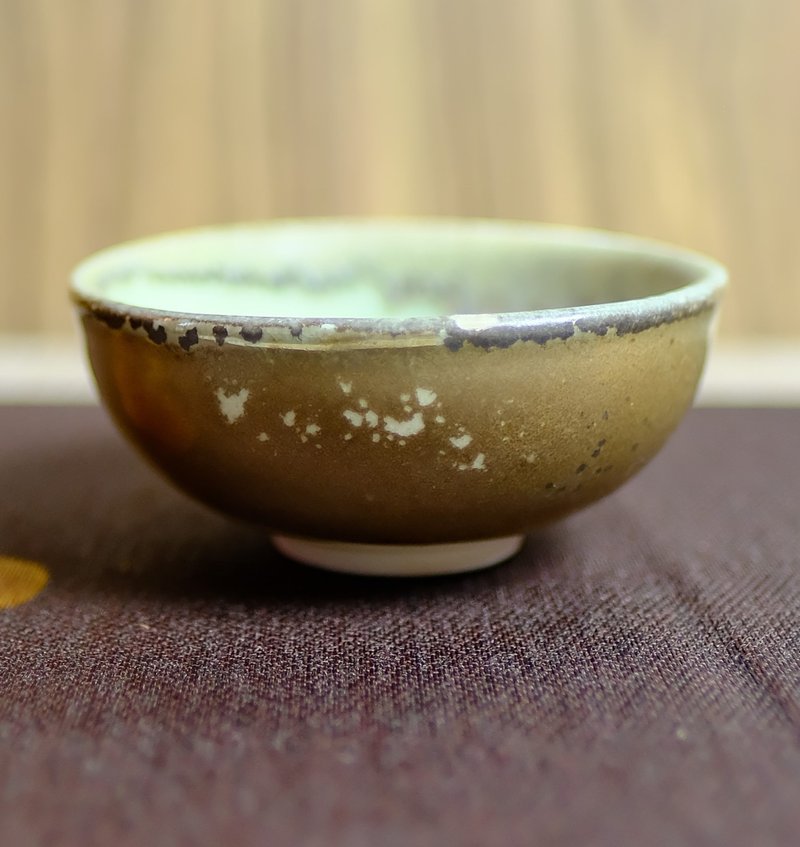 柴烧茶杯 - 落灰志野结晶茶杯 - 陶艺 - 陶 