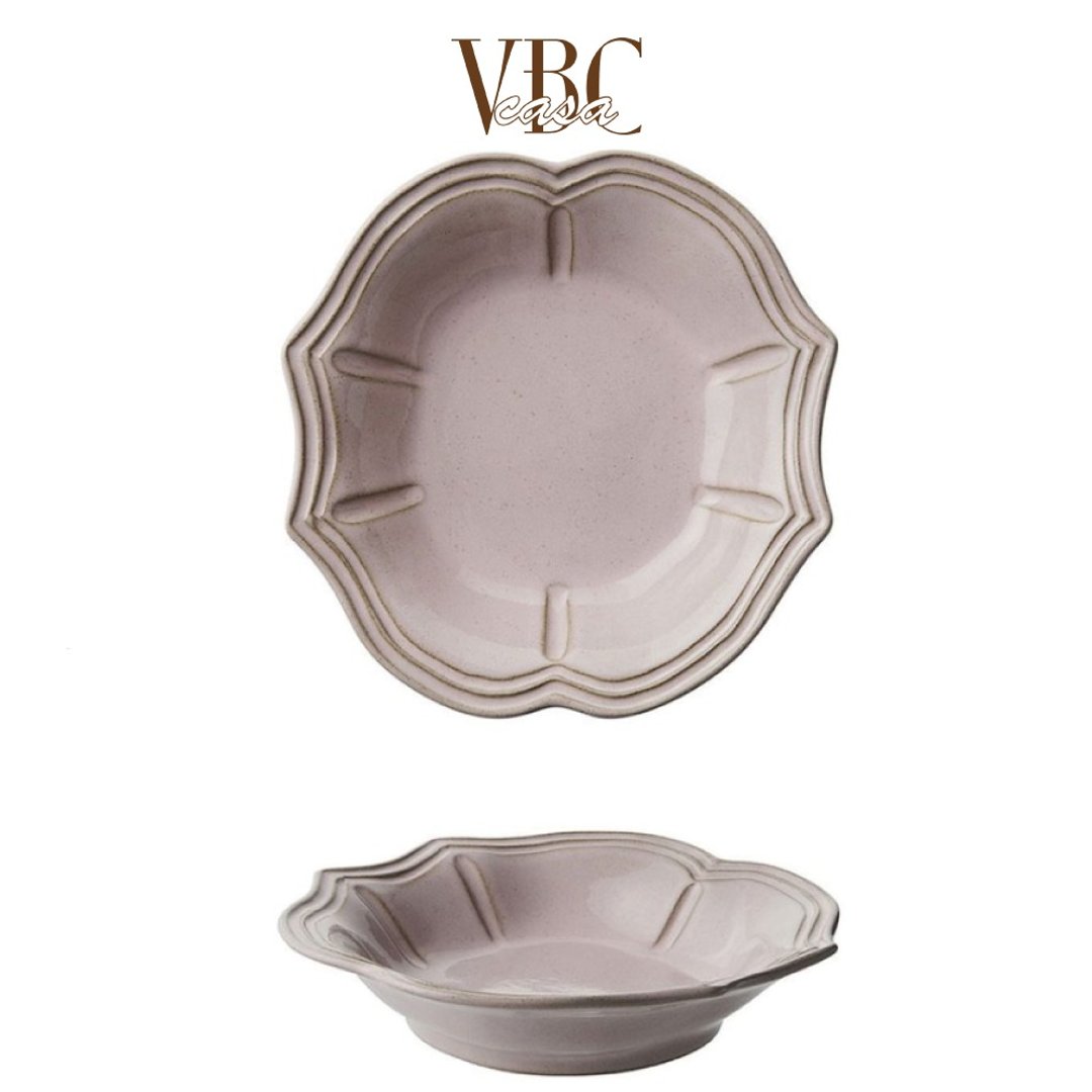 意大利VBC casa FONDACO系列 24cm汤盘 粉红色 - 盘子/餐盘/盘架 - 陶 粉红色