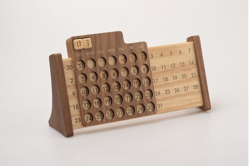 洲宇万年历 - 摆饰 - 木头 咖啡色