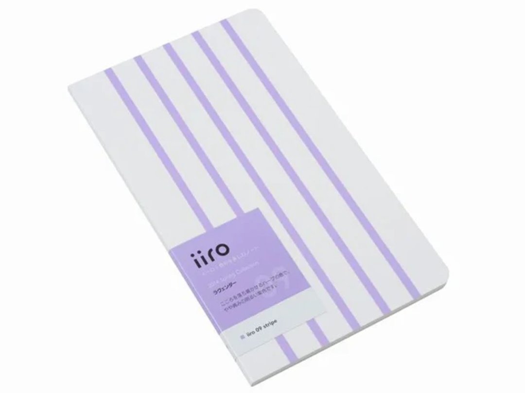 神戸派计画 iiro 09 条纹 (薰衣草色) - 笔记本/手帐 - 纸 紫色