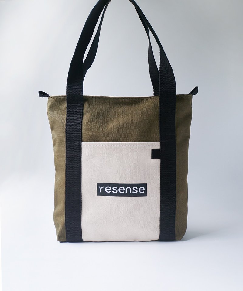 质感帆布手提袋-军绿 - 手提包/手提袋 - 棉．麻 