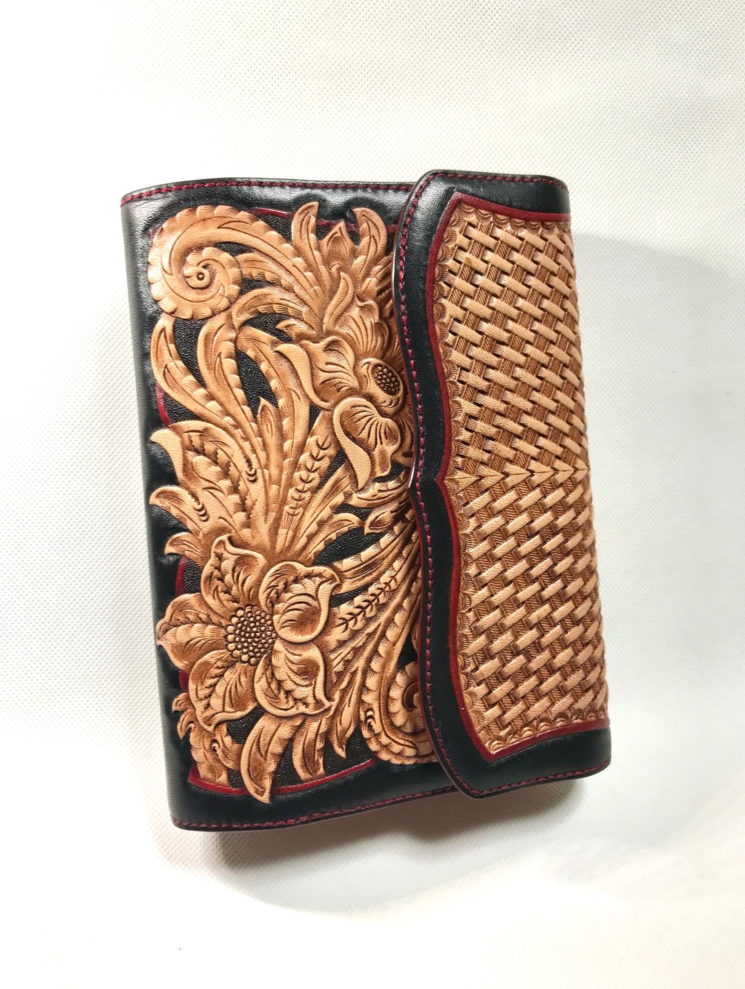 Diary cover / Leather carving / Leather notebook cover / Notebook case / Notebook cover / Leather accessories - 其他 - 真皮 黑色