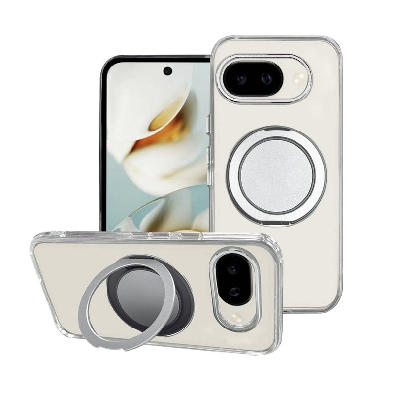 CASE SHOP Google Pixel 9a 360度磁吸站立保护壳-透明 - 手机壳/手机套 - 塑料 透明