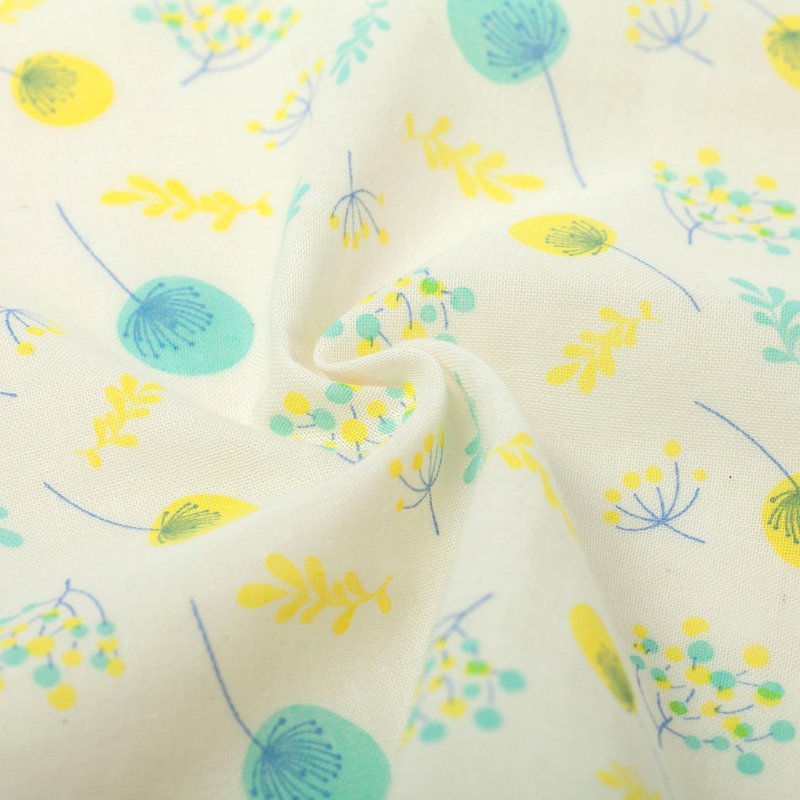 天然有机棉-夏日蒲公英3条入。纯棉亲肤纱布巾l手帕l方巾l擦手巾 - 手帕/方巾 - 棉．麻 多色