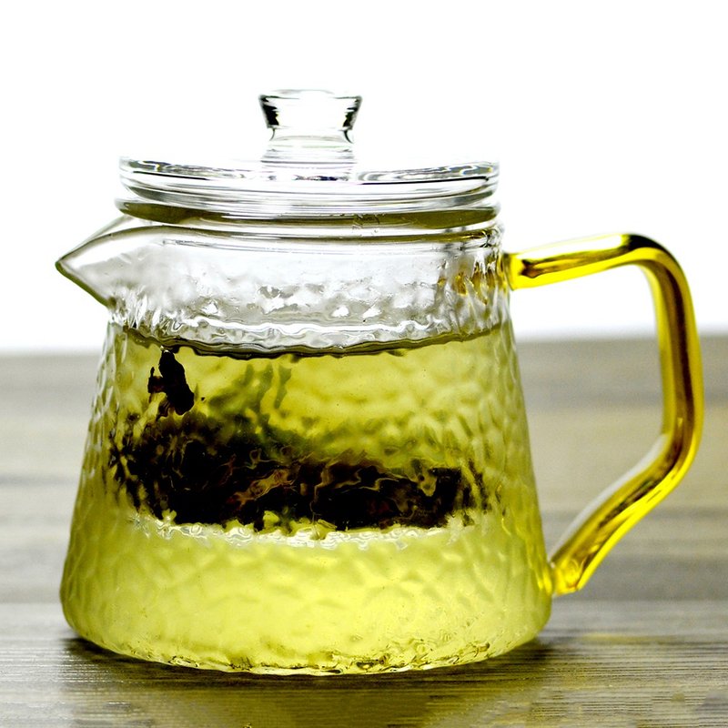 玻璃铎型锤纹多用壶 - 茶具/茶杯 - 玻璃 透明