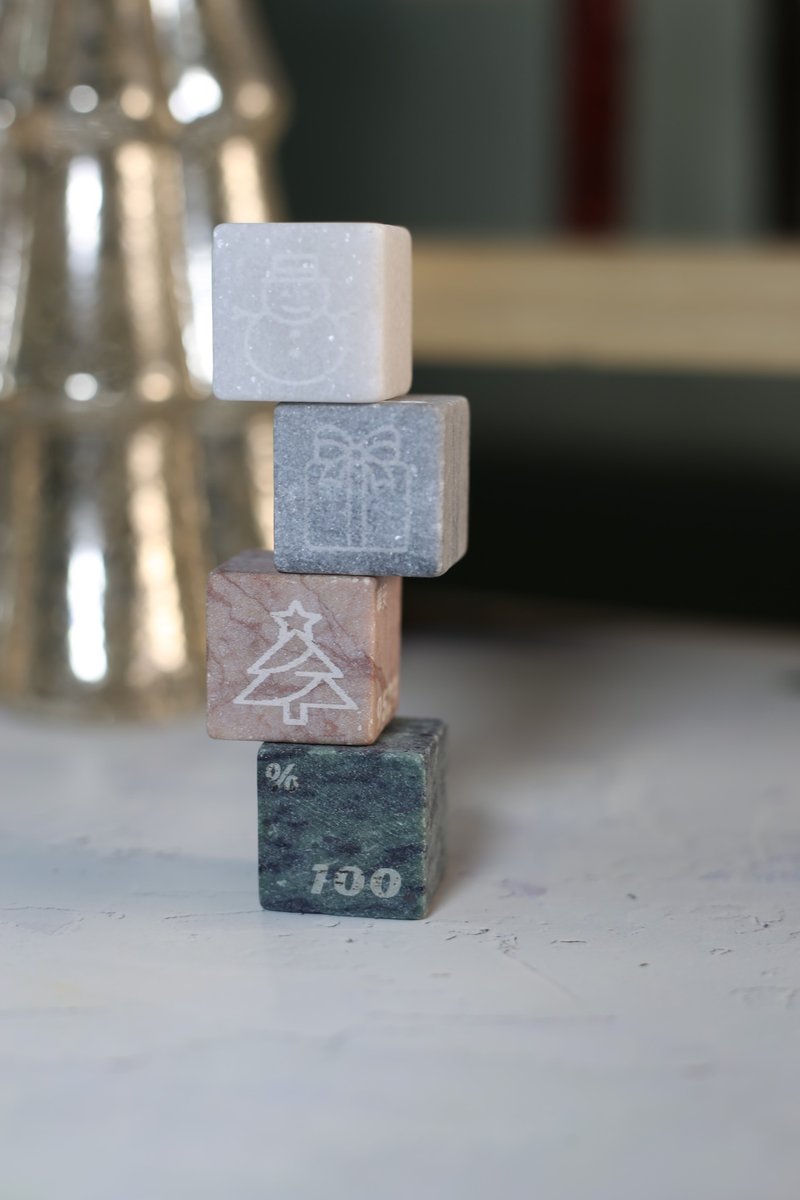 大理石冰砖~定制化激光雕刻 企业定制礼品 - 酒杯/酒器 - 石头 多色