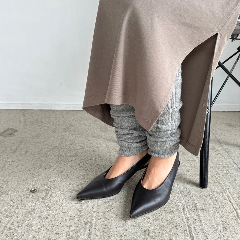 Baby Alpaca Leg Warmer 灰色 - 女士内衣裤 - 环保材料 灰色