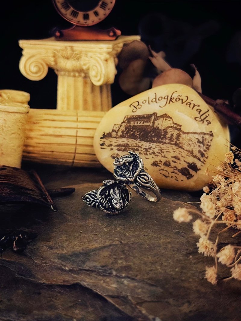 【动物系列】蛙Frog 925纯银 戒指 - 戒指 - 纯银 银色