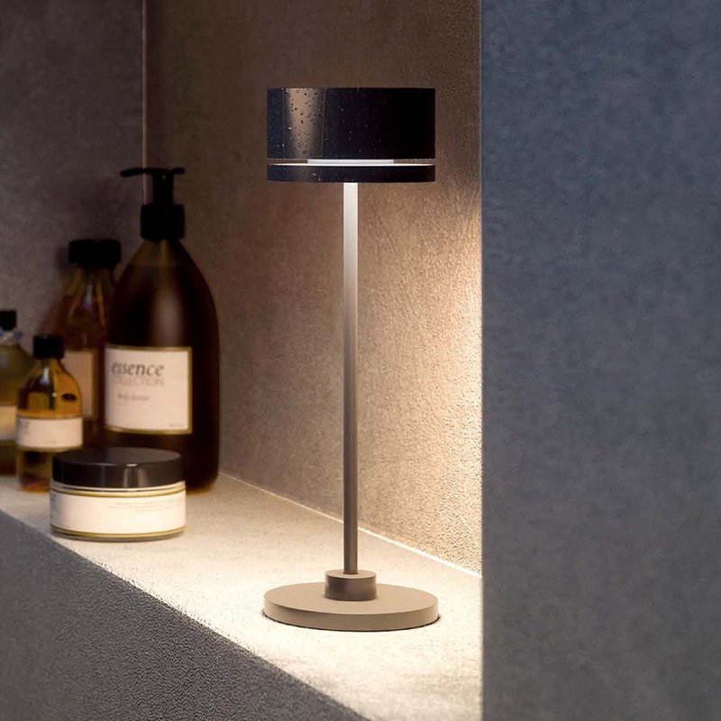 【礼物】意大利UBIQUA Duplo 摩登时尚风USB充电式台灯-多色可选 - 灯具/灯饰 - 其他金属 黑色