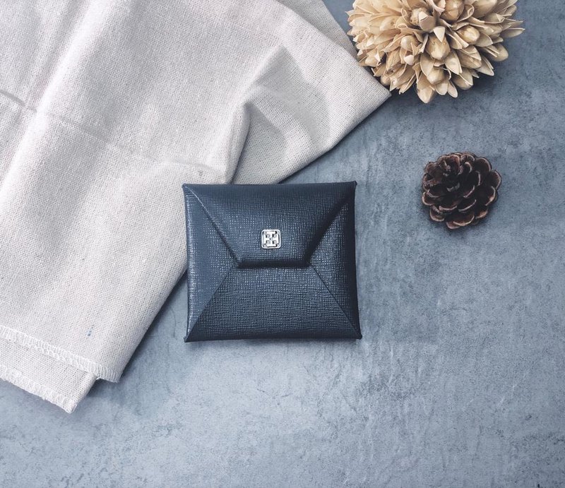 Tosca | Envelope Coins Purse (真皮/散纸包/硬币/皮革/皮夹) - 零钱包 - 真皮 黑色