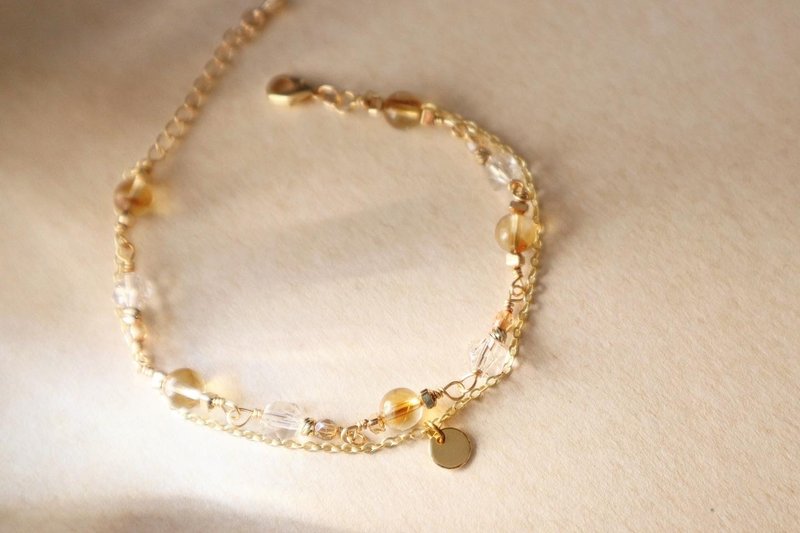 生日石系列 II|十一月| 黄水晶| 增加财运|增加自信|提升活力| - 手链/手环 - 水晶 黄色