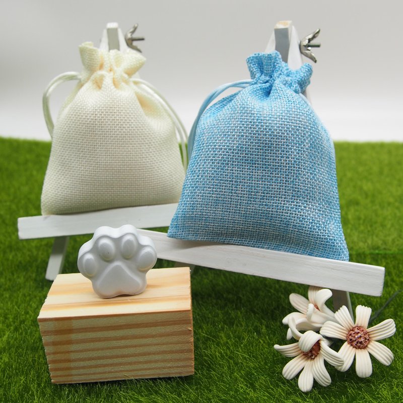 桧木香氛组仿麻款- 搭配大地色系扩香石 附赠桧木屑补充包 - 香薰/精油/线香 - 木头 咖啡色