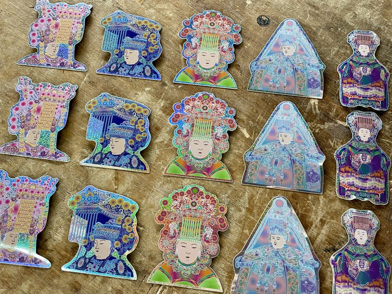 神光闪闪妈祖贴纸 - 贴纸 - 其他材质 多色