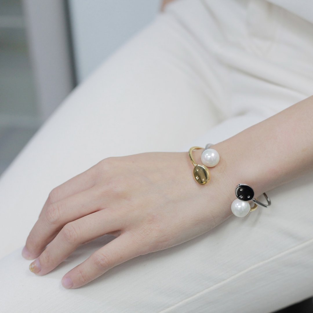 Pinkoi 限定 : Miffy Face Pearl Bracelet - 手链/手环 - 其他金属 