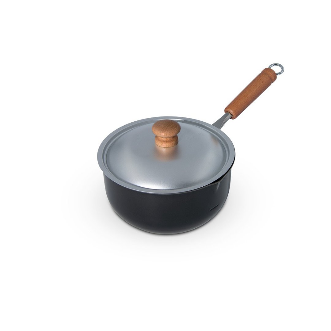 日本燕三条制铁流 迷你铁锅系列单柄连盖炸锅 16cm - 厨房用具 - 其他金属 