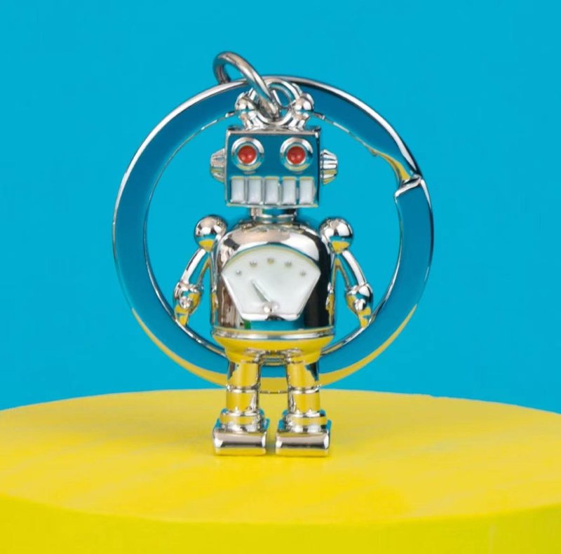 【Metalmorphose】MTM复古机器人钥匙圈 吊饰/礼品 - 钥匙链/钥匙包 - 其他金属 银色