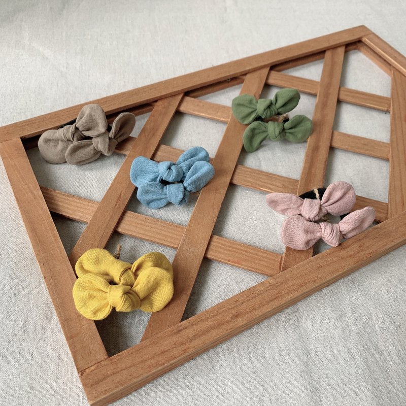 岛森家 / 婴幼儿发圈 / 圈圈岛蝴蝶结发圈 - 婴儿饰品 - 棉．麻 多色