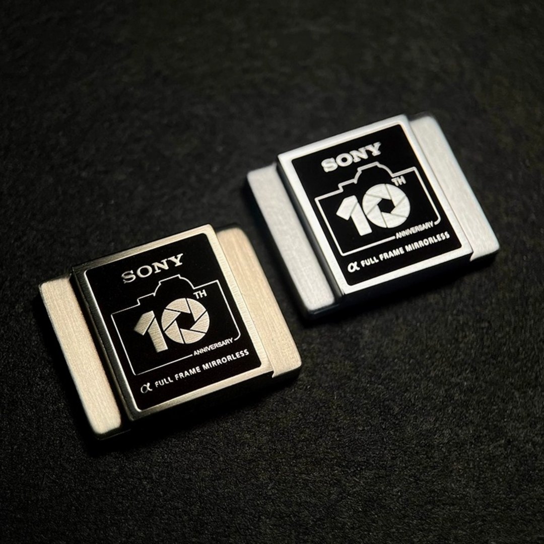 ALPHA10周年, Sony微单相机 黄铜精雕热靴盖, 适用SONY A7M2,3,4 - 相机 - 铜/黄铜 
