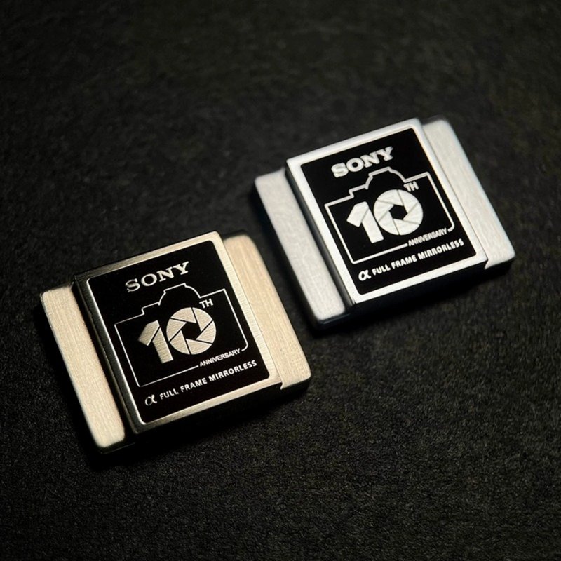 ALPHA10周年, Sony微单相机 黄铜精雕热靴盖, 适用SONY A7M2,3,4 - 相机 - 铜/黄铜 