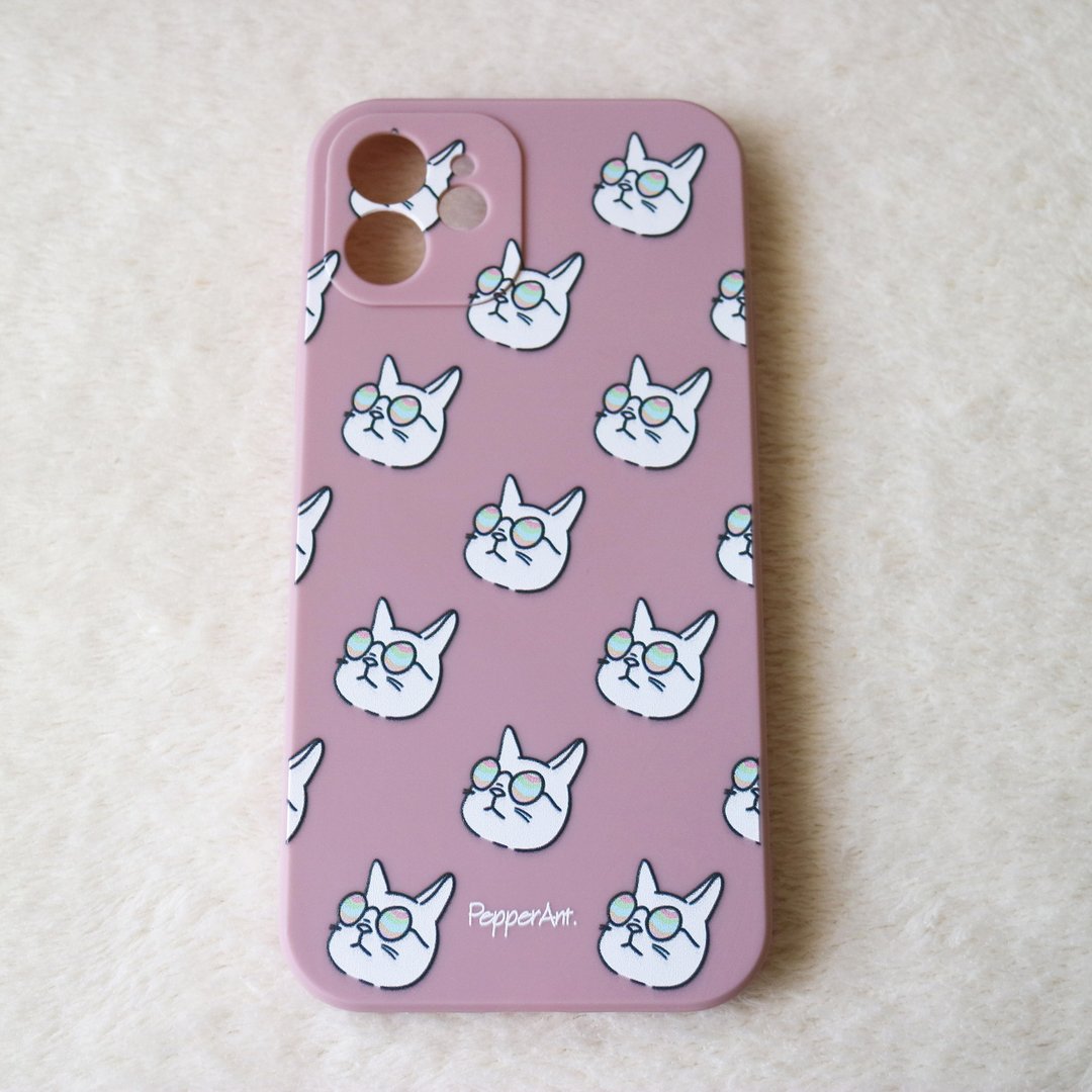 PepperAnt 猫猫 iPhone 葡萄手机壳 - 手机壳/手机套 - 塑料 紫色