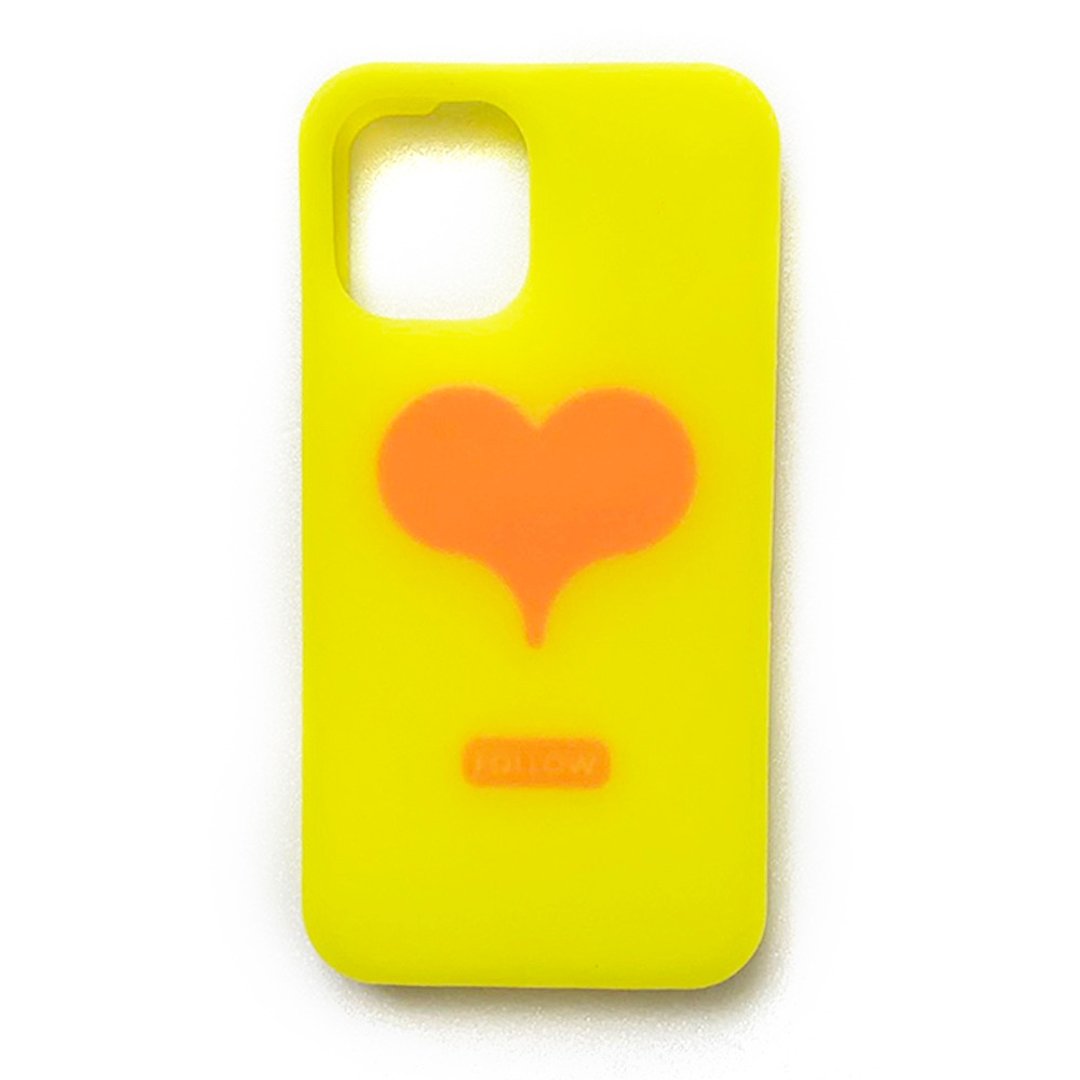 【Candies】爱的关注(黄) - iPhone 12 Mini - 手机壳/手机套 - 硅胶 黄色