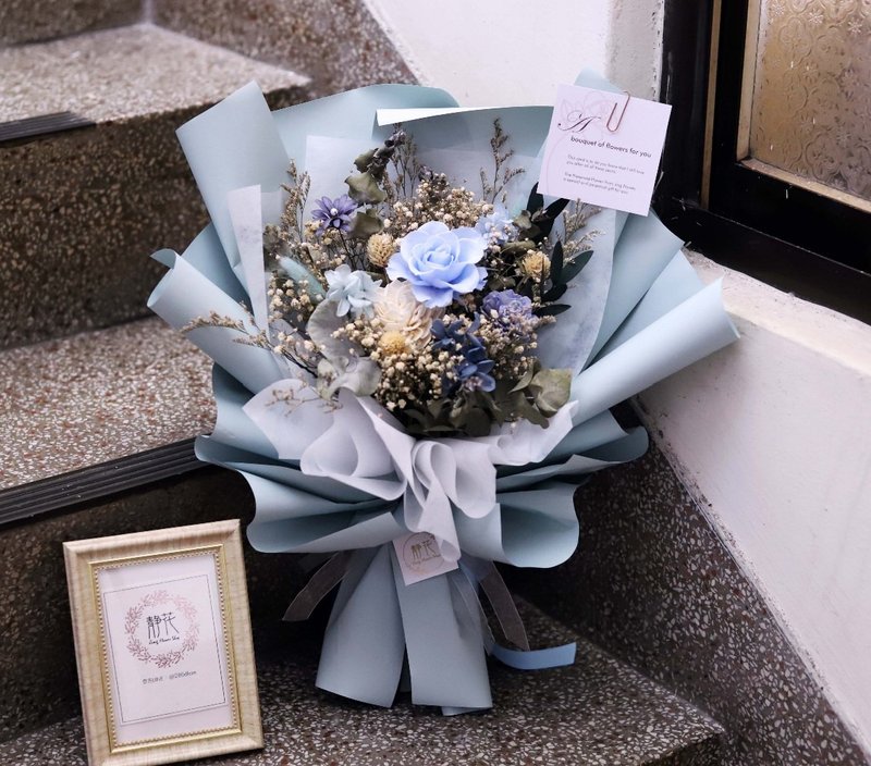 【蓝色玫瑰花束】毕业花束　母亲节花束　生日送礼花束 - 摆饰 - 植物．花 