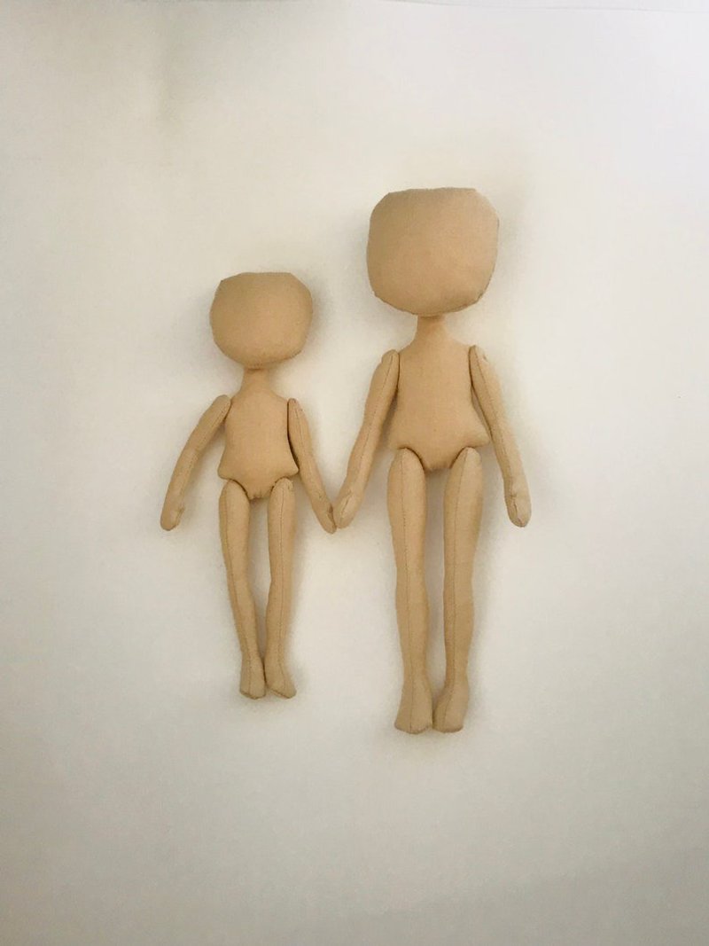 2 blank doll body 18cm , 24 cm rag doll bodyDoll stuffed, Blank rag doll - 编织/刺绣/羊毛毡/裁缝 - 棉 