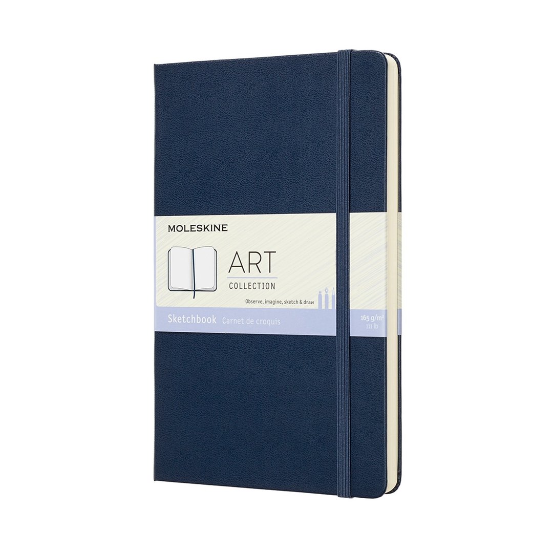 _勿上架_MOLESKINE 艺术系列素描本 - L 型 - 宝蓝 - 烫金服务 - 笔记本/手帐 - 纸 蓝色