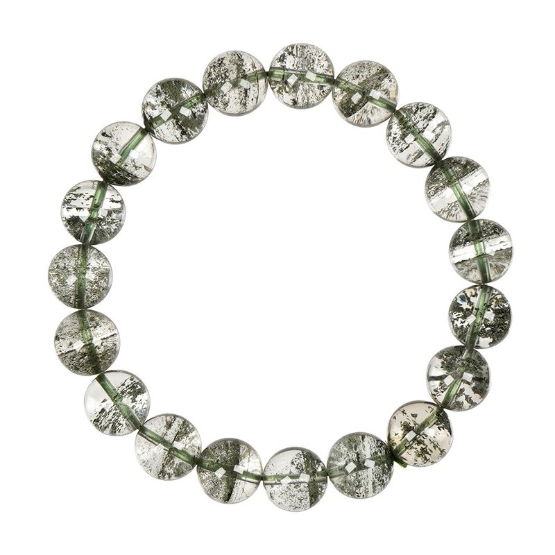 【正佳珠宝】绿幽灵 顶级千层满天星 10.3-10.8mm 绿幽灵手珠 - 手链/手环 - 半宝石 多色