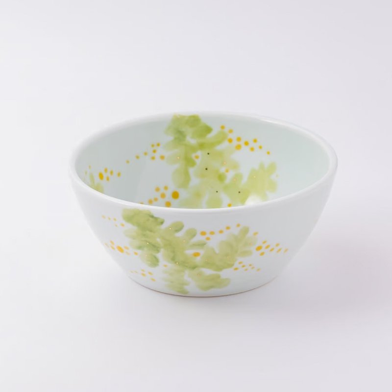 手绘日本瓷碗 L Mimosa Togama - 碗 - 陶 黄色