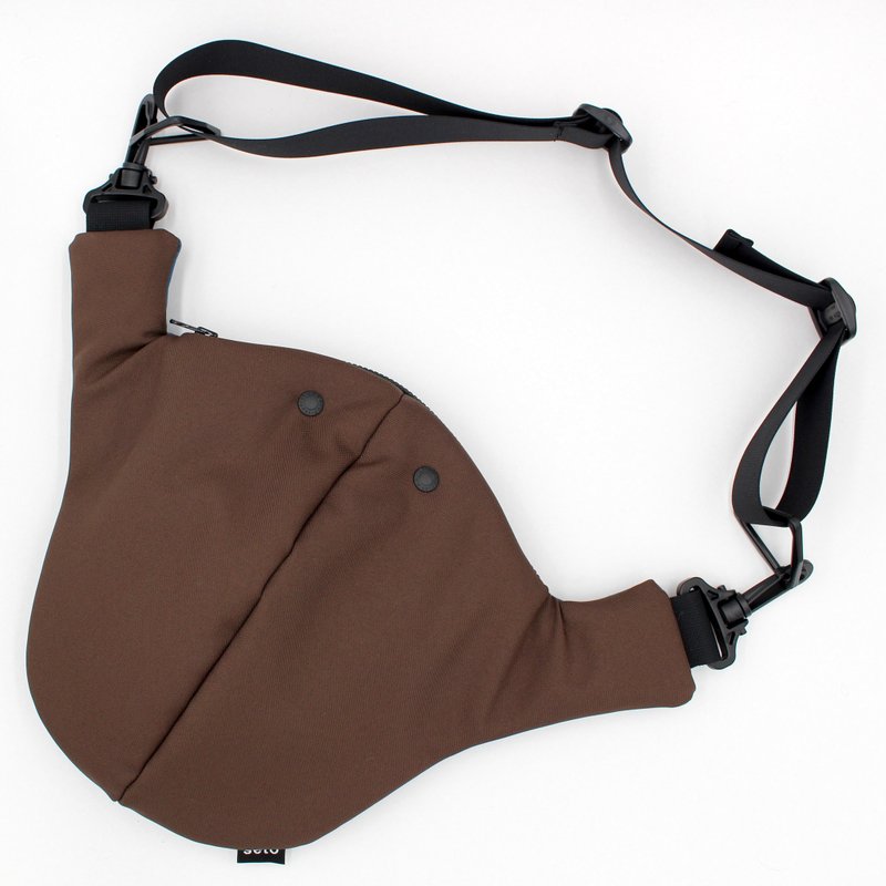 小动物大型随身包 - 侧背包/斜挎包 - 聚酯纤维 咖啡色