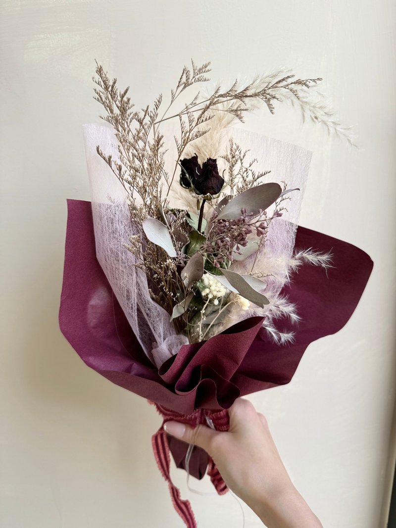 粉色系永生花、干燥花、定制花礼、情人节花束、母亲节花束、生日 - 干燥花/捧花 - 植物．花 紫色