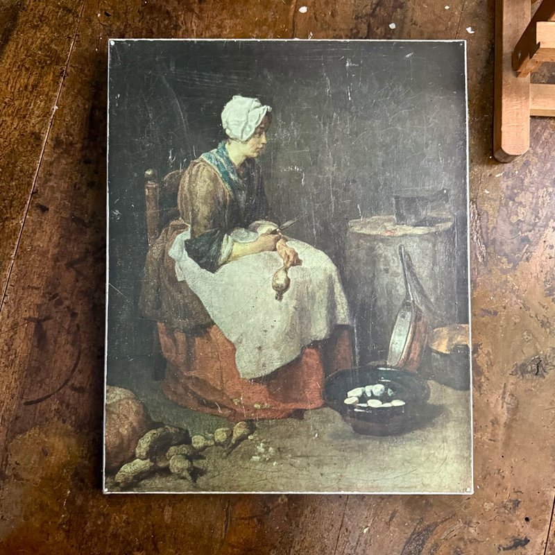 * 50945-朴实法国古董油画 - 墙贴/壁贴 - 其他材质 