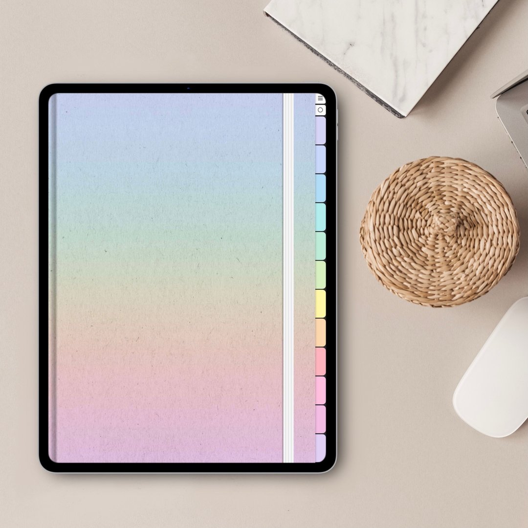 Digital Notebook 12 Hyperlinked Tabs for GoodNotes - 电子手帐及素材 - 其他材质 