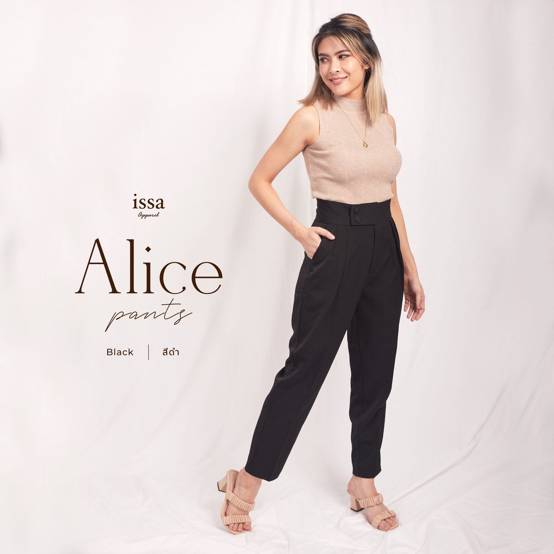 Alice Pants  黑色 - 女装长裤 - 环保材料 黑色
