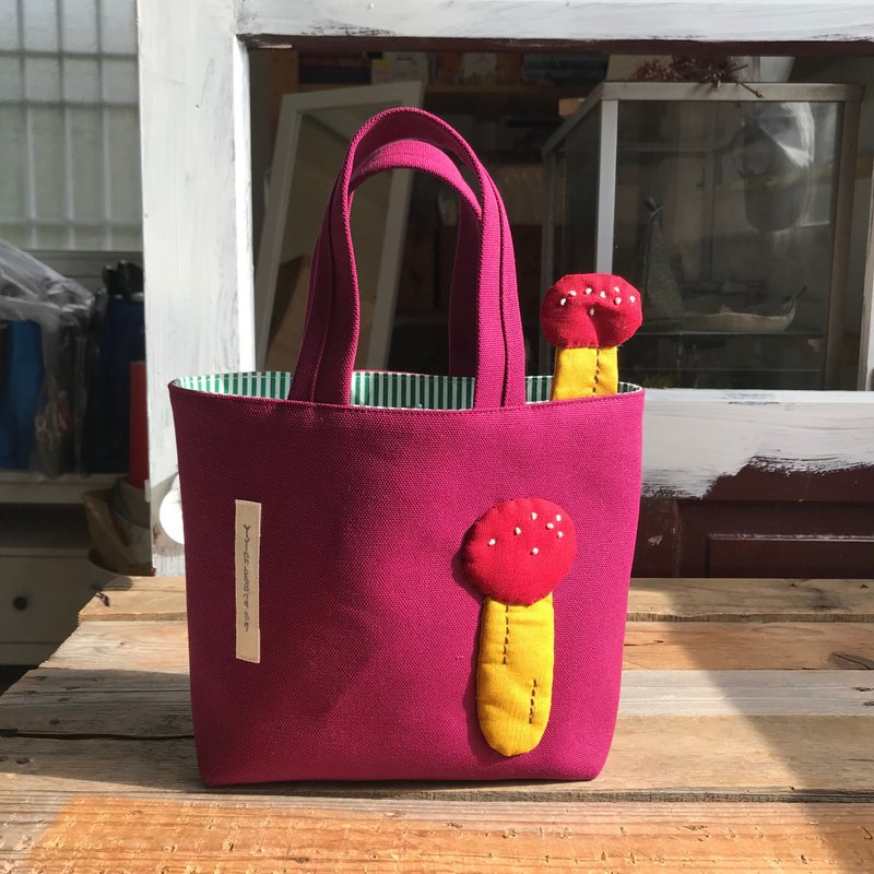 蔬菜手提袋(客订拉链款) - 手提包/手提袋 - 棉．麻 橘色