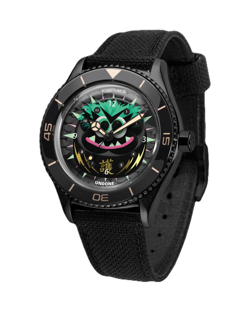 UNDONE KUMORIMART - 守护达摩公仔 #COL-ART-DAR-KUM - 男表/中性表 - 其他金属 黑色