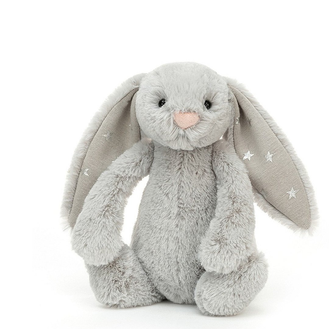 Bashful Shimmer Bunny 微光灰/星光银灰兔 18cm - 玩偶/公仔 - 聚酯纤维 灰色