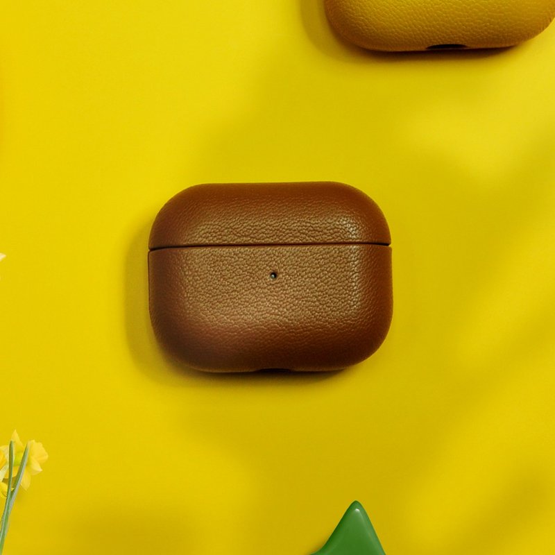 AirPods 4/3/Pro/Pro2 羊皮 耳机保护壳 Chocolate 巧克力色 定制 - 耳机 - 真皮 咖啡色