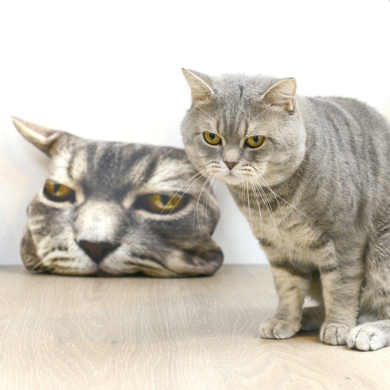 定制化宠物抱枕(一对两个) ♥ 大头系列 ♥ 豆豆枕 Bean Bag Cushion | 自选图片 双面印制 独特心意 个性礼物 专属订单 - 枕头/抱枕 - 棉．麻 多色